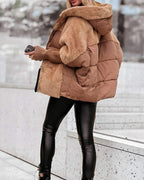 RAINA – Women's Thermal Hooded Coat | Elegant & Warm