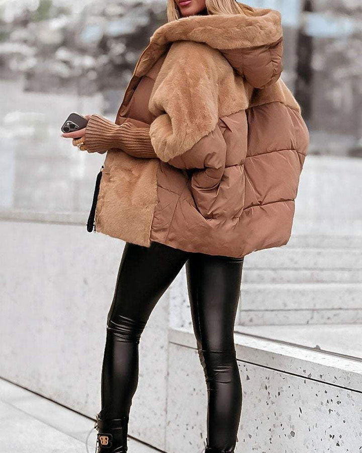 RAINA – Women's Thermal Hooded Coat | Elegant & Warm