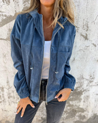 Danna Women’s Corduroy Zip Hoodie