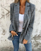 EIRA - Timeless Checkered Blazer for Women