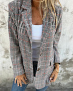 EIRA - Timeless Checkered Blazer for Women