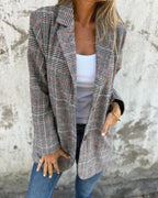 EIRA - Timeless Checkered Blazer for Women