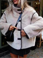 Loravi™ Contrast-Tie Short Pile Jacket