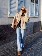 Loravi™ Contrast-Tie Short Pile Jacket
