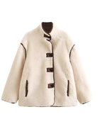 Loravi™ Contrast-Tie Short Pile Jacket