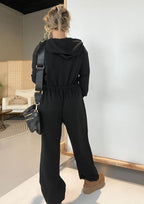 LoraviStyle™ Women’s Cozy Lounge Jumpsuit – Oversized, Hooded & Everyday Comfort