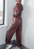 LoraviStyle™ Women’s Cozy Lounge Jumpsuit – Oversized, Hooded & Everyday Comfort