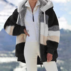 LORAVISTÝLE™ Plush Faux Fur Winter Coat – Oversized & Warm
