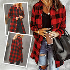 JUNIPER | WOMEN'S CHECKERED LONG SHIRT JACKET