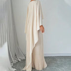 Elegant Asymmetrical Pleated Dress – Refined, Flowy & Unique