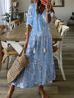 ELIZABETH | BOHO TUMMY COVERAGE DRESS